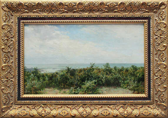 Киселёв Александр Александрович. Майская зелень. Берег моря близ Туапсе Этюд